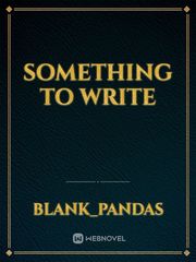 something to write Book