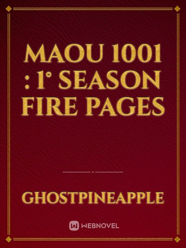 Maou 1001 : 1° season Fire Pages Book