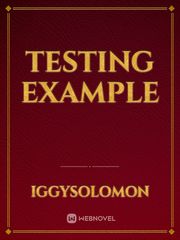 testing example Book