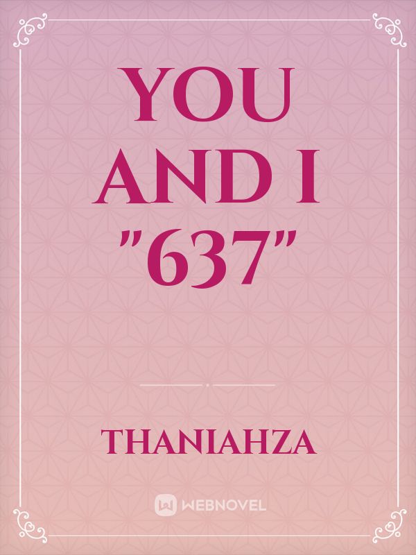 you and i "637" Book