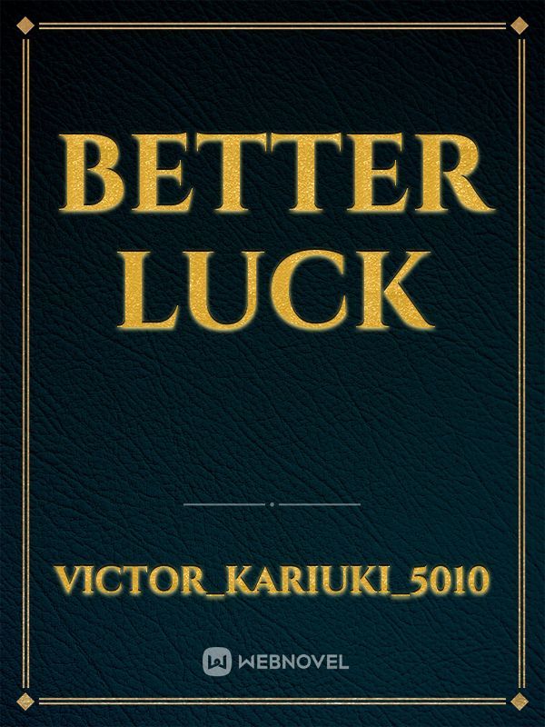 Better Luck Book