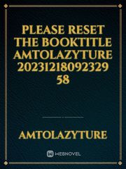 please reset the booktitle amtolazyture 20231218092329 58 Book