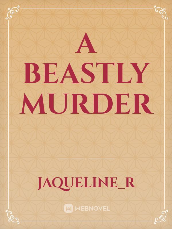 A Beastly Murder Book