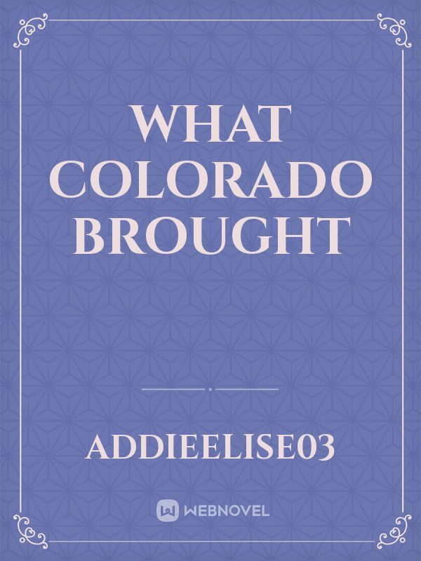what Colorado brought Book