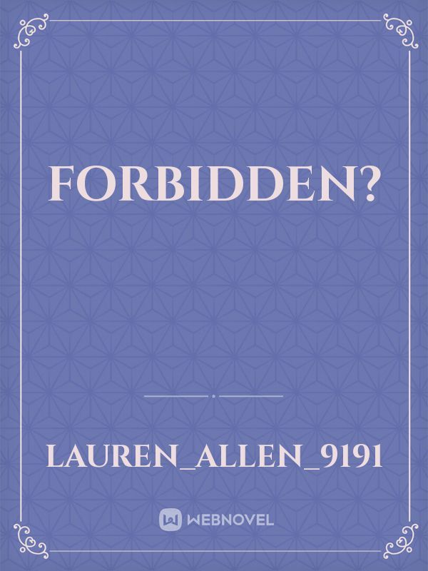 Forbidden? Book