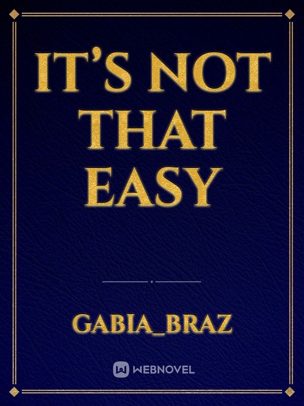 It’s not that easy Book