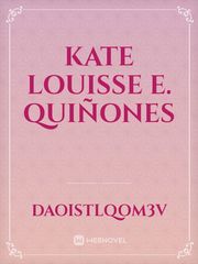 Kate Louisse E. Quiñones Book