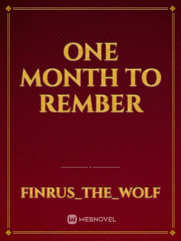 One month to rember Book