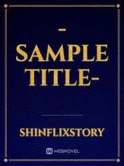 -sample title- Book