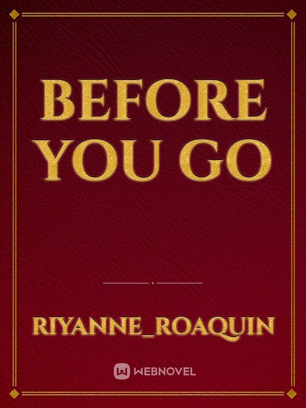 before you go Book