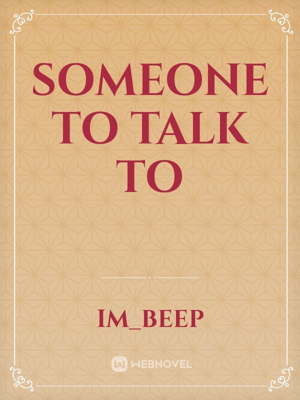 Someone to talk to Book