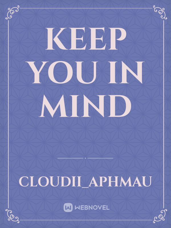 Keep you in mind Book