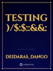 Testing )/$:$::&&: Book