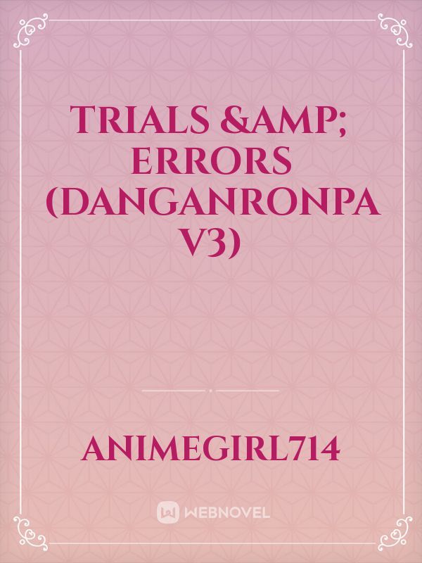 Trials & Errors (Danganronpa V3) Book