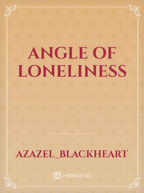 Angle of Loneliness Book