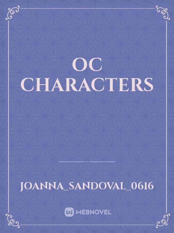 Oc characters Book