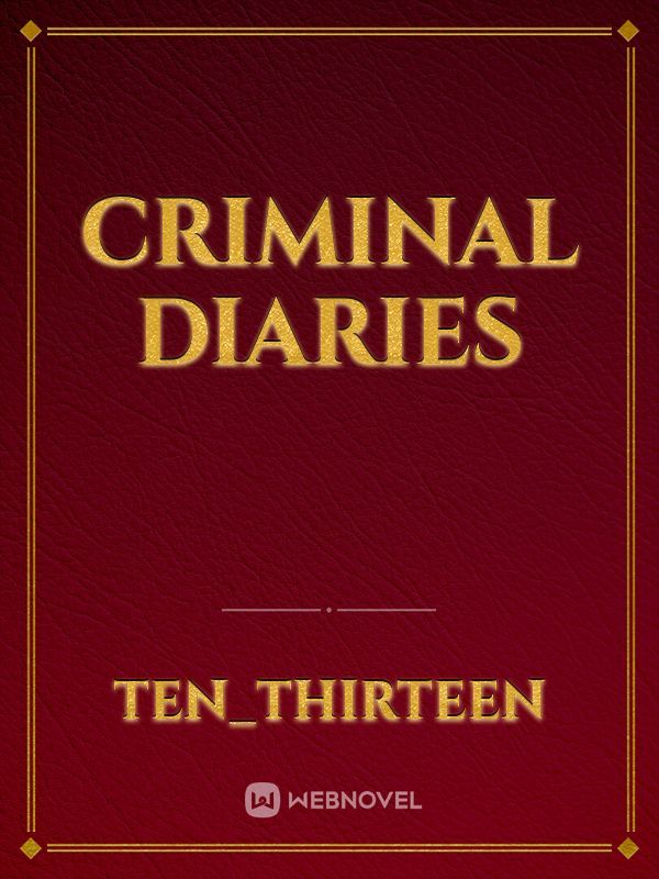 Criminal Diaries Book