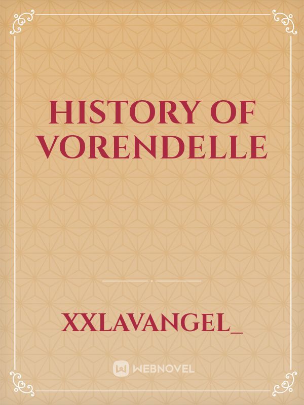 History Of Vorendelle Book