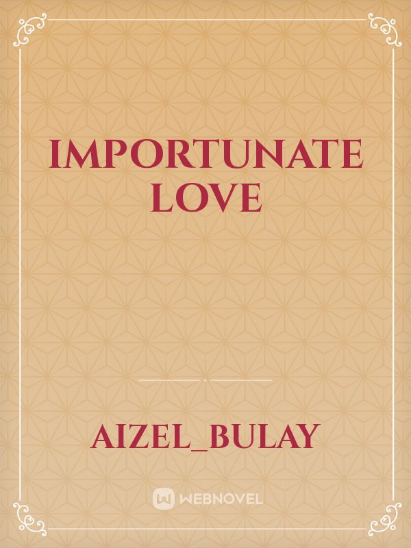 Importunate love Book