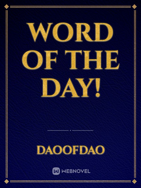Word of the Day! Book
