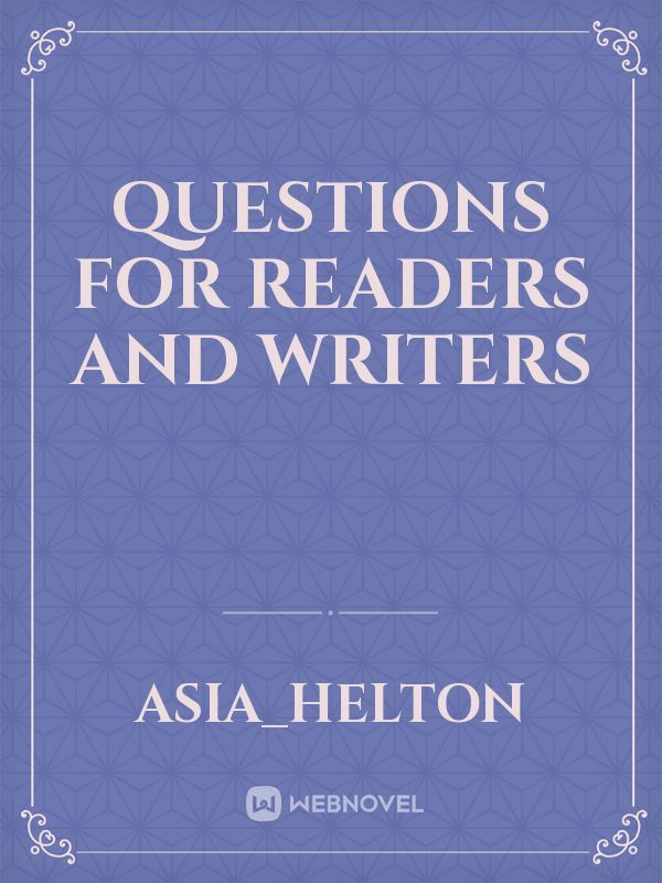 questions for readers and writers Book