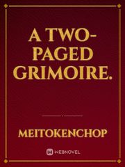 A Two-paged Grimoire. Book