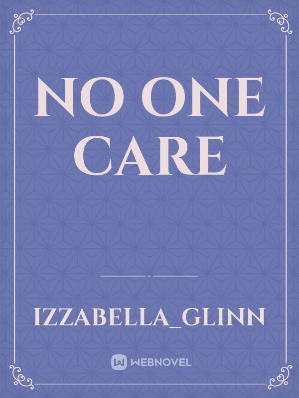 No One Care Book