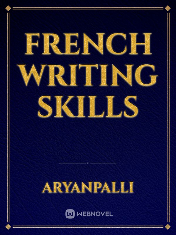 French writing skills Book