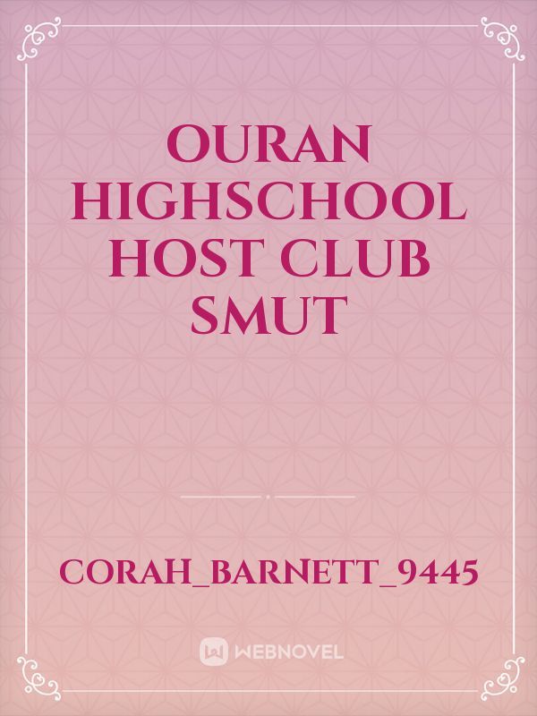Ouran Highschool Host Club Smut Book