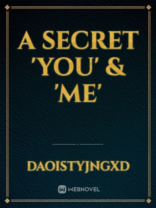 A secret 'YOU' & 'Me' Book