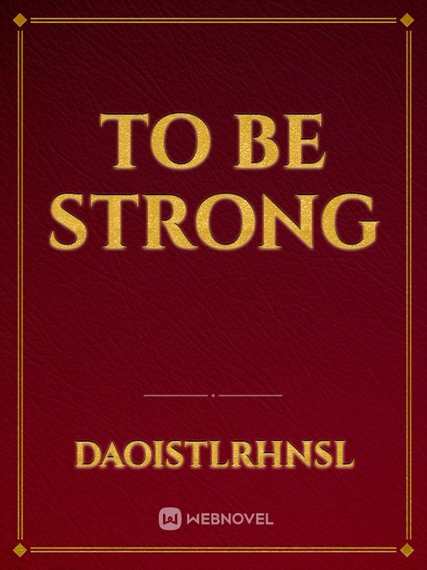 To be Strong Book