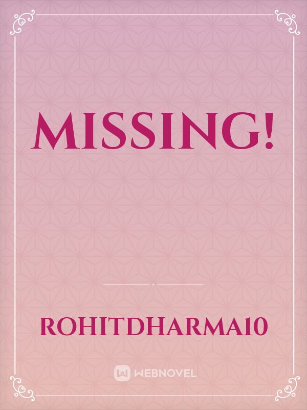 Missing! Book