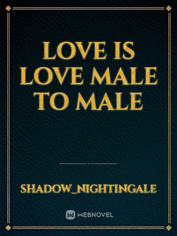 love is love male to male Book