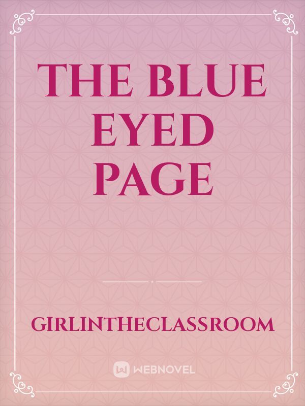 The Blue Eyed Page Book