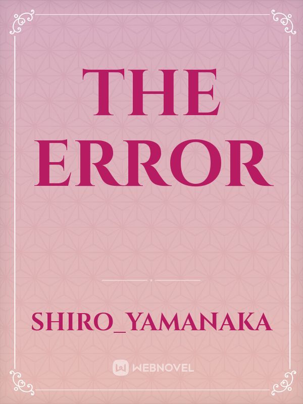 The error