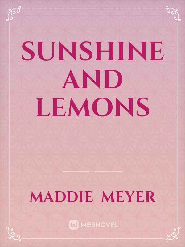 Sunshine and lemons Book