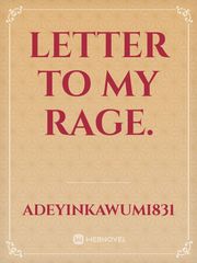 Letter To My Rage. Book