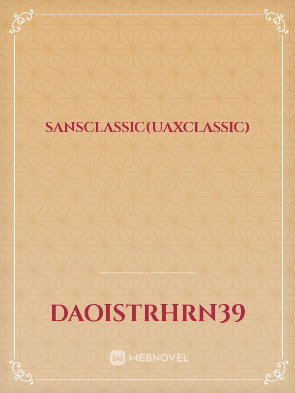 SANSCLASSIC(UAXCLASSIC) Book