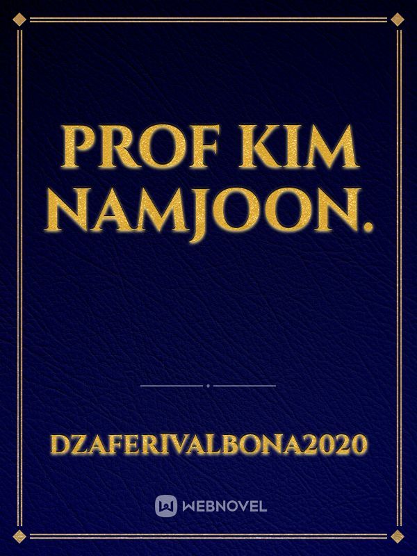 PROF Kim namjoon. Book