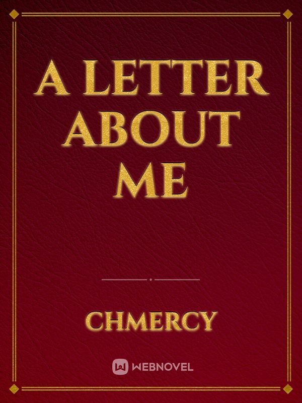 A letter about me Book