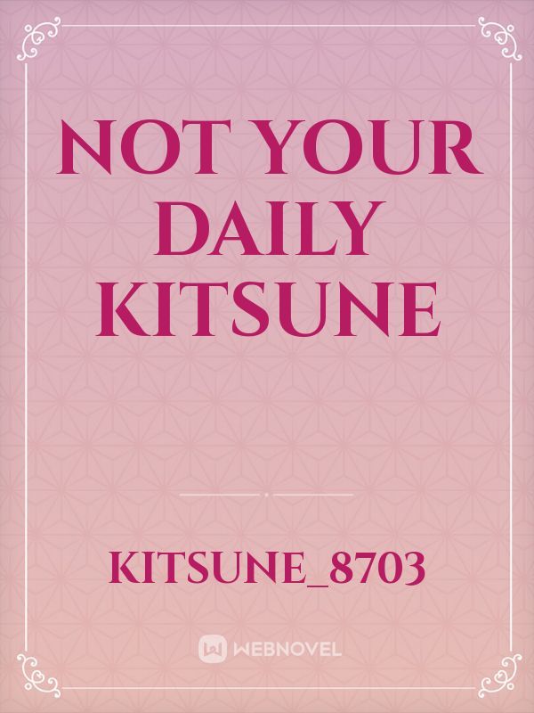 not your daily kitsune Book