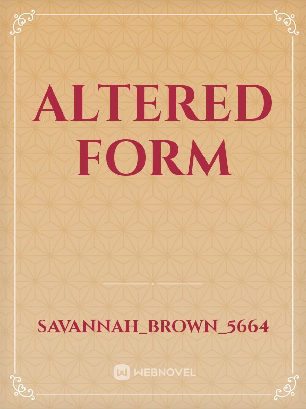 Altered form Book