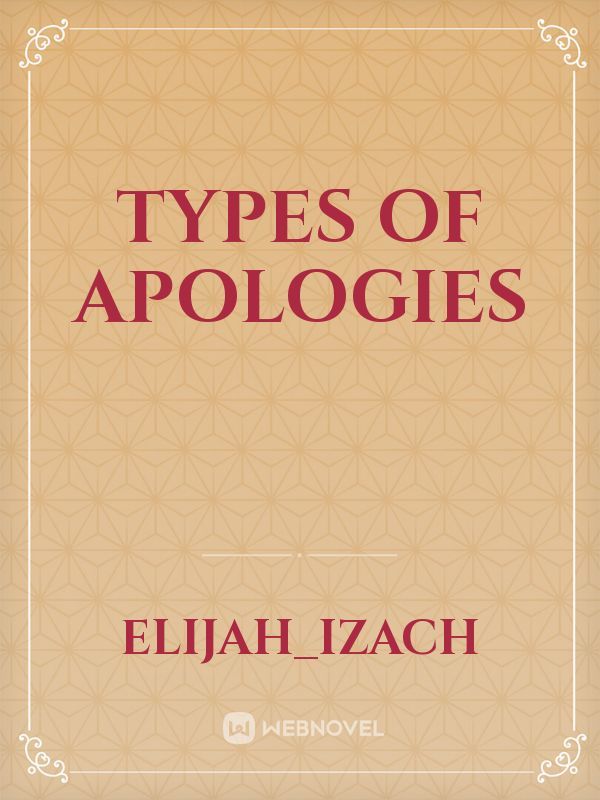 Types of Apologies