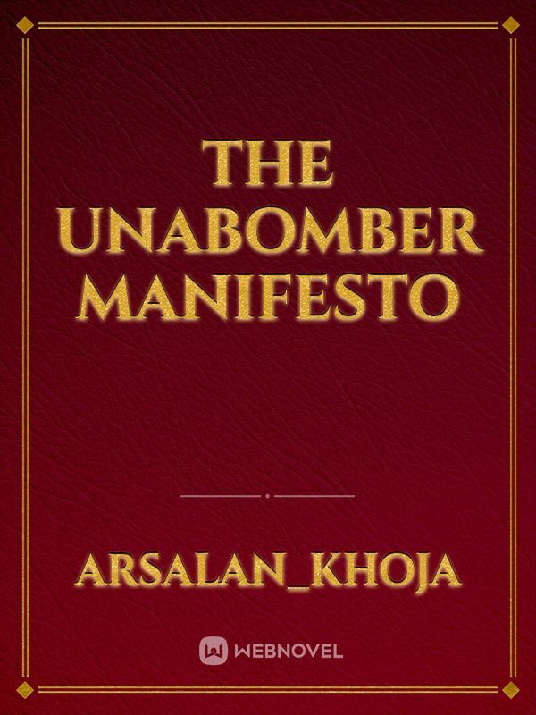 the unabomber manifesto
