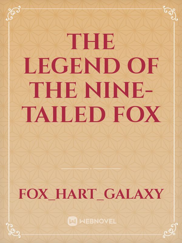 the legend of the nine-tailed fox Book