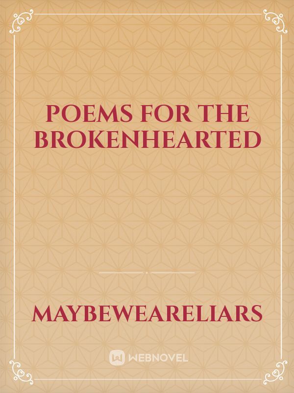 poems for the brokenhearted