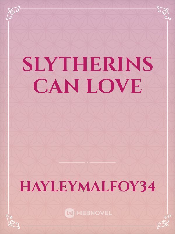 Slytherins can love Book