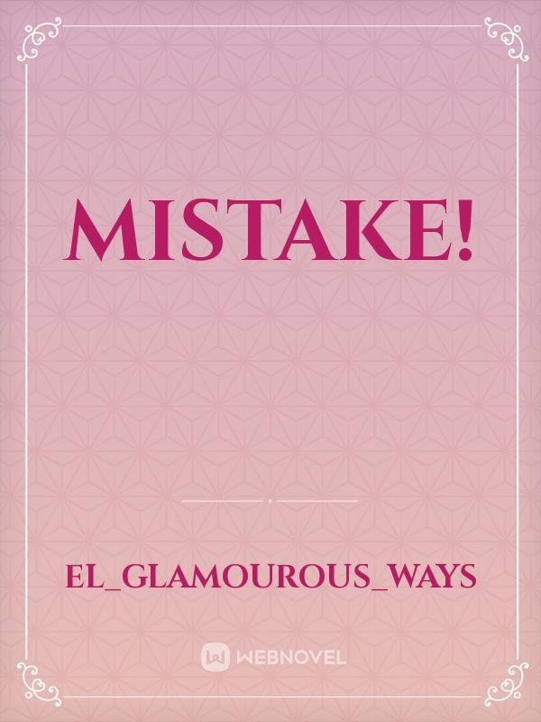 Mistake! Book