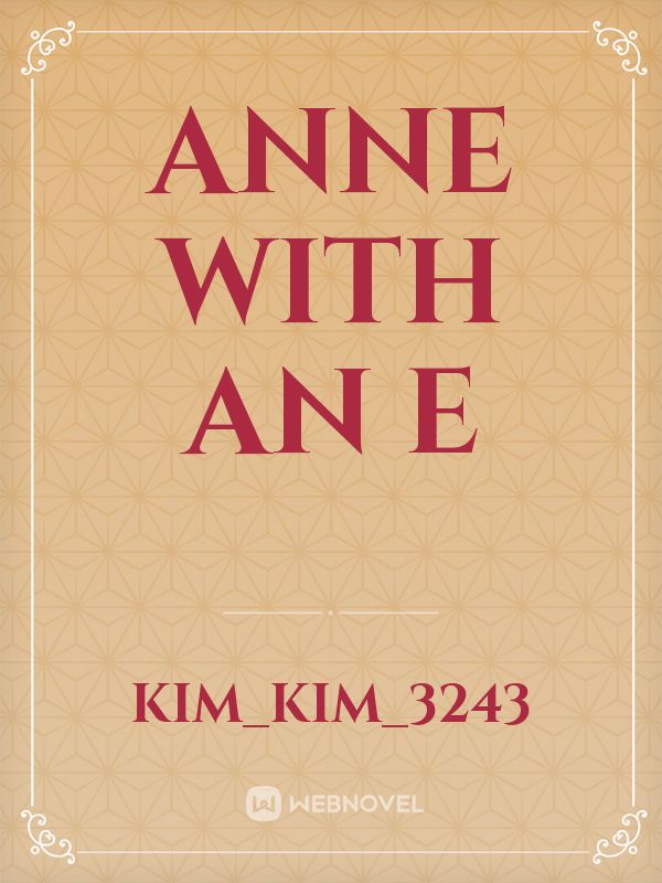 Anne with an e Book