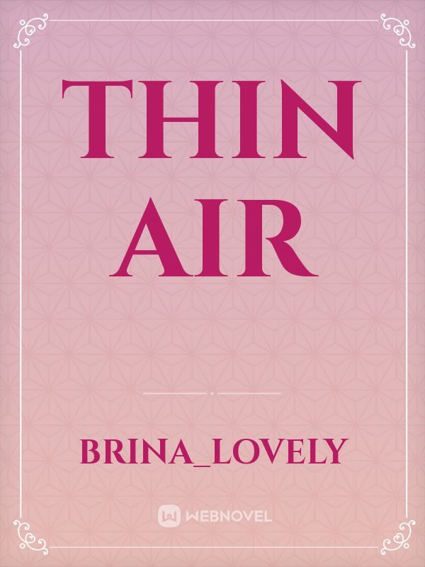 Thin air Book
